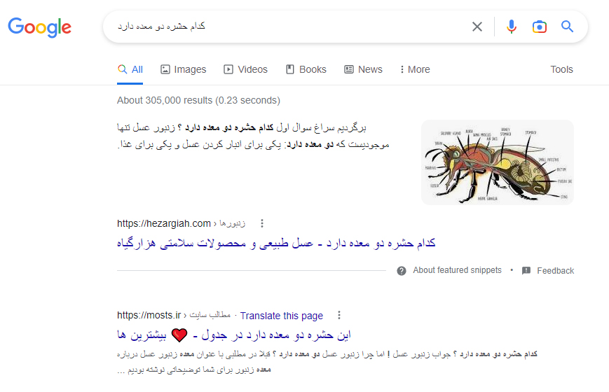 جایگاه صفر گوگل در وب فارسی